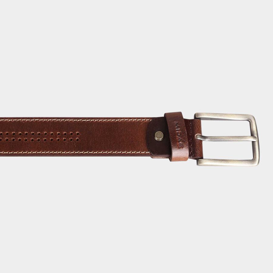 Men's Polyurethane Casual Belt, Size 36, Smooth/Plain, , large image number null
