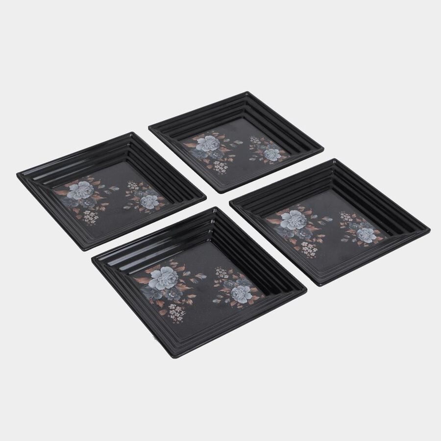 Melamine Snack Plate Set of 4, , large image number null