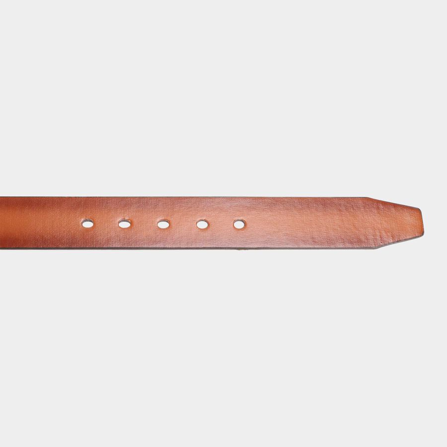 Men's Tan Polyurethane Casual Belt, , large