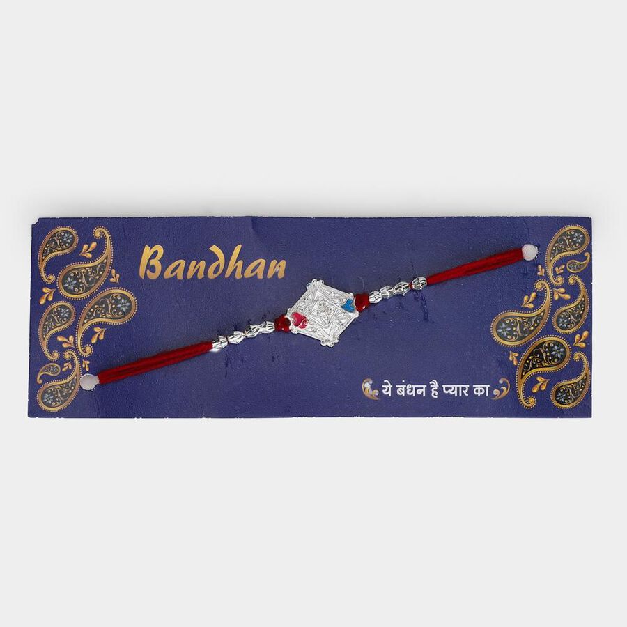 Silver Theme Designer Rakhi, , large
