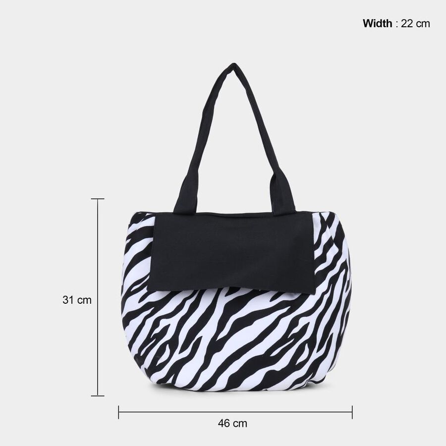 Women's Printed Fabric-Polyester Shopping Bag, Medium, , large image number null