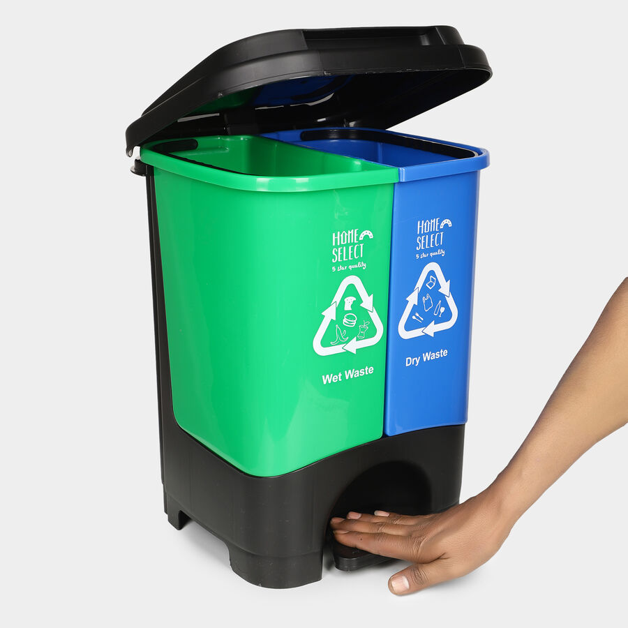 18 L Dual Wet & Dry Dustbin, , large image number null