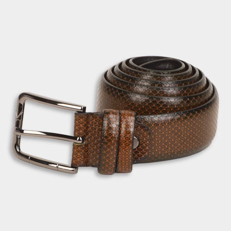 Men's Brown Polyurethane Casual Belt, , large image number null