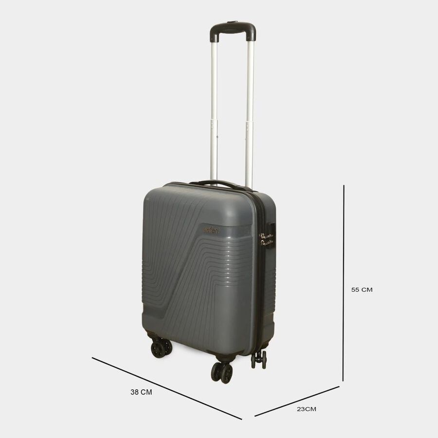 8-Wheel Dark Grey Polypropylene Hard Case Trolley, Small + Medium + Large, , large image number null