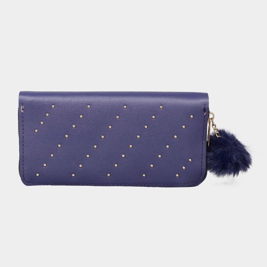 Women's Polyurethane Zipper Hand Pouch, , large image number null