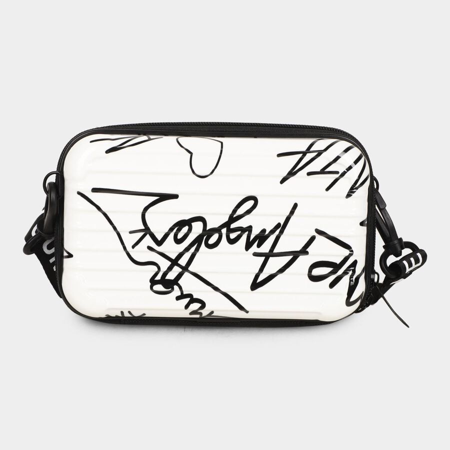 Women's Black Acrylic Sling Bag, , large image number null