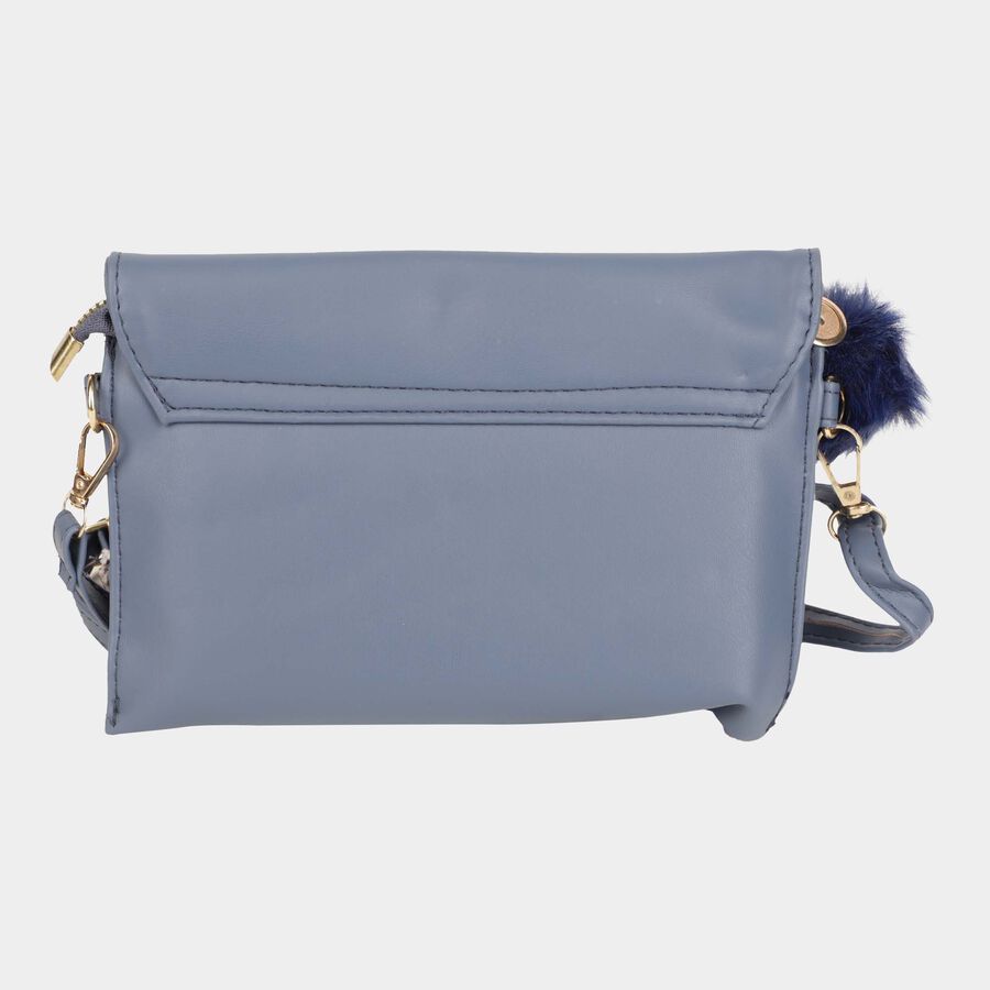 Women's Polyurethane Zipper Sling Bag, , large image number null