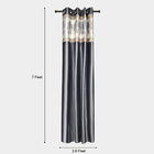 7ft. Grey Microfiber Door Curtain, , small image number null