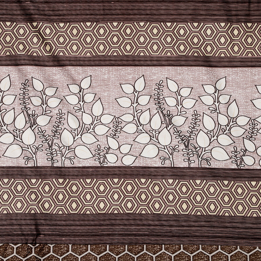 7 ft. Brown Polyester Curtain, , large image number null