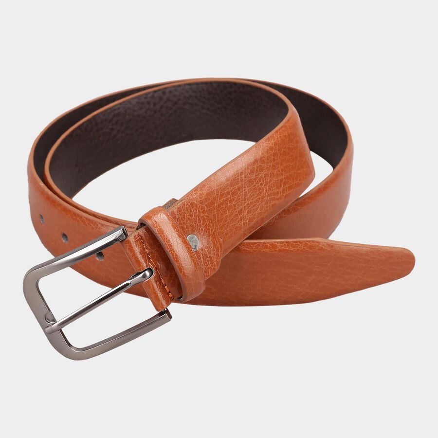 Men's Tan Polyurethane Casual Belt, , large image number null
