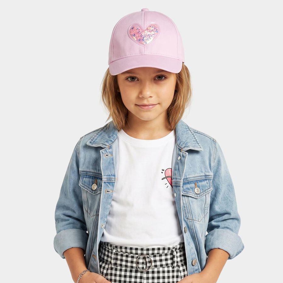 Kid's Pink Fabric Cap, , large