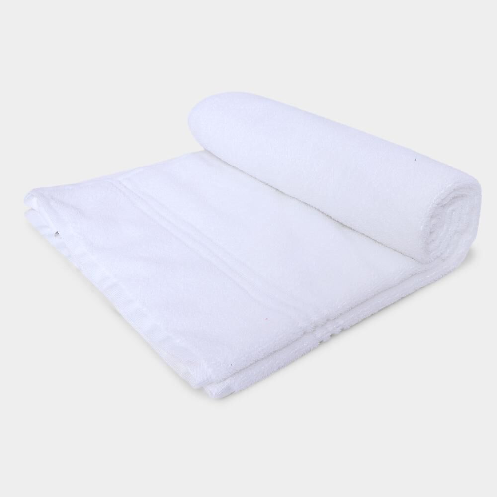 Home Beautiful                         250 GSM White Microfiber Bath Towel