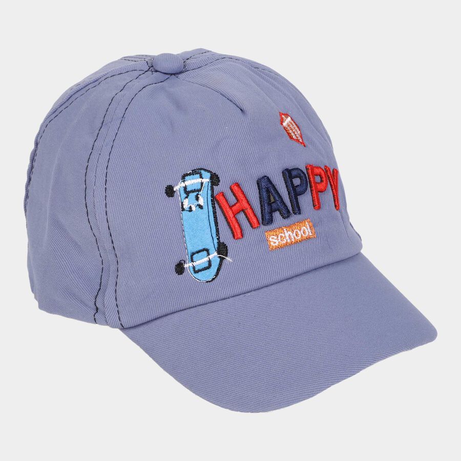 Kids' Blue Canvas Cap, , large image number null