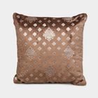 Brown Foil Printed Cushion, , small