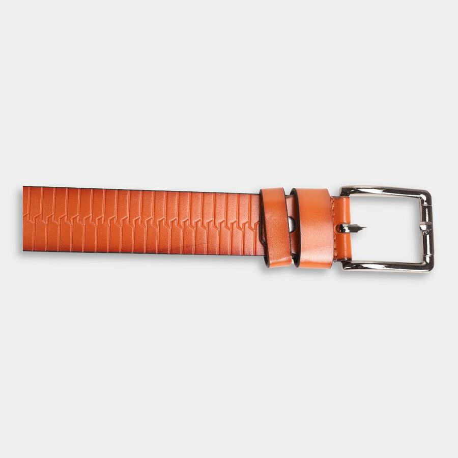Men's Tan Polyurethane Formal Belt, , large image number null