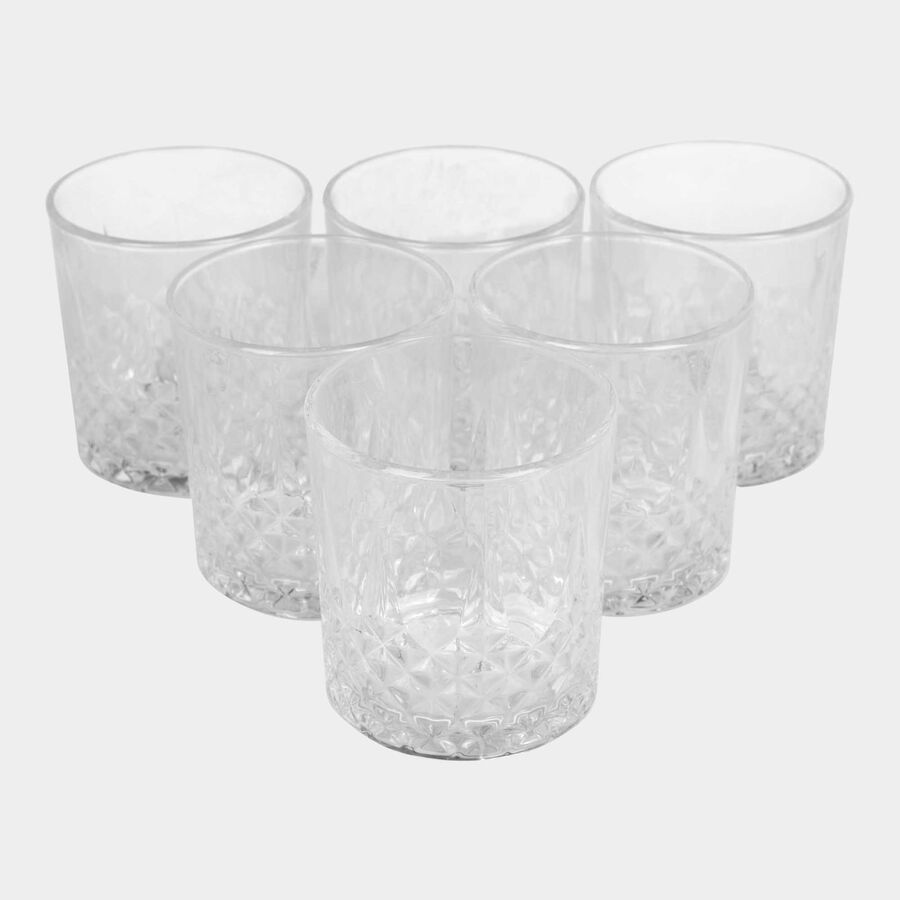 340 ml Glass Tumbler Set of 6, , large image number null