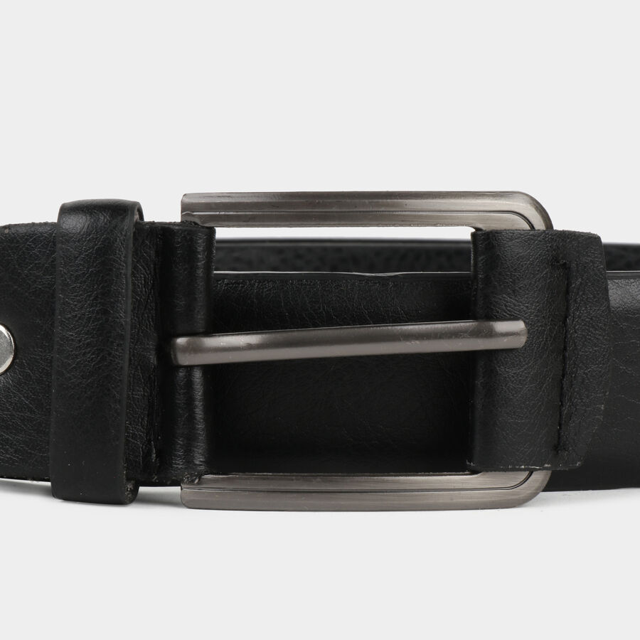 Men's Black Polyurethane Casual Belt, , large image number null