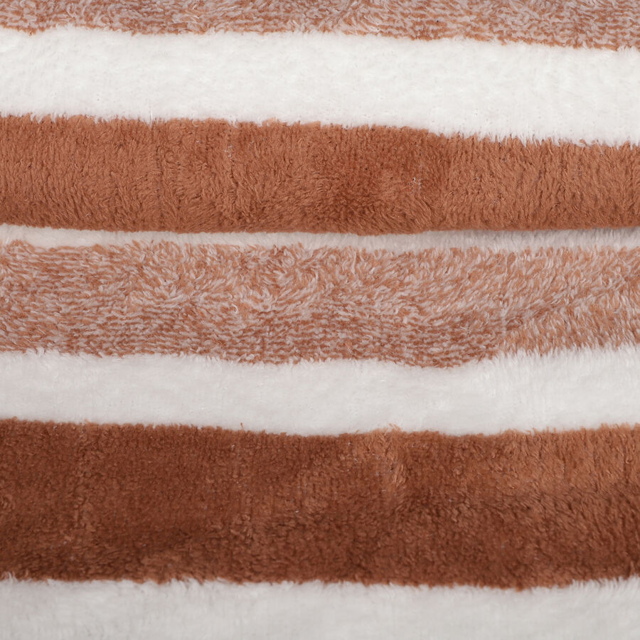 200 GSM Brown Microfiber Bath Towel, , large