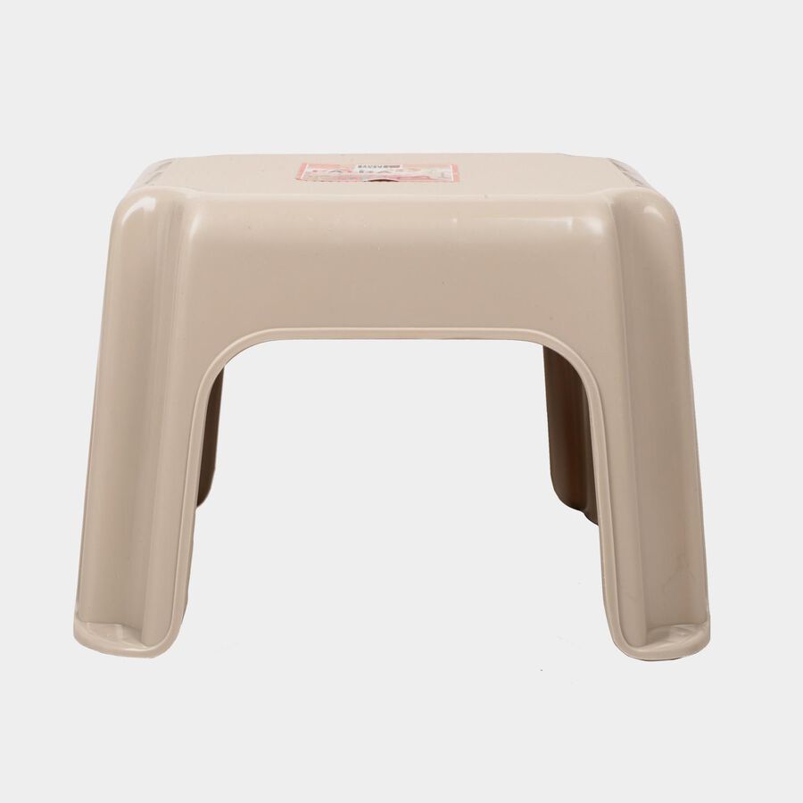 Brown Plastic Bath Stool, , large image number null