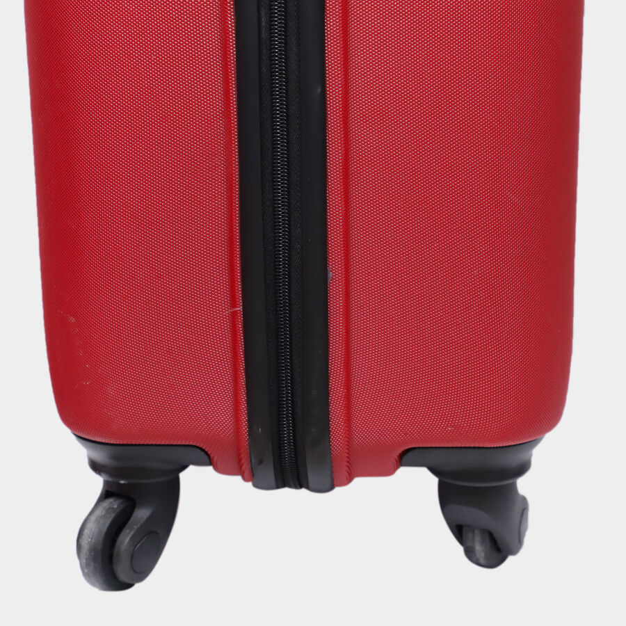 4-Wheel Red Polypropylene Hard Case Trolley, Medium, , large image number null