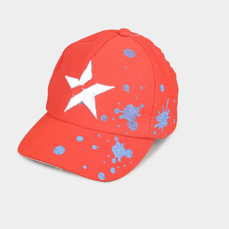 Kids' Red Nylon/Polyester Cap, , large image number null