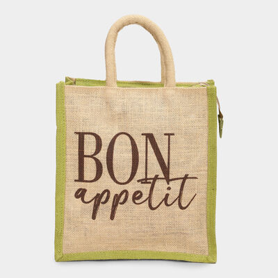 Light Green Jute Handy Pouch