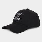 Men's Black Fabric Cap, , small