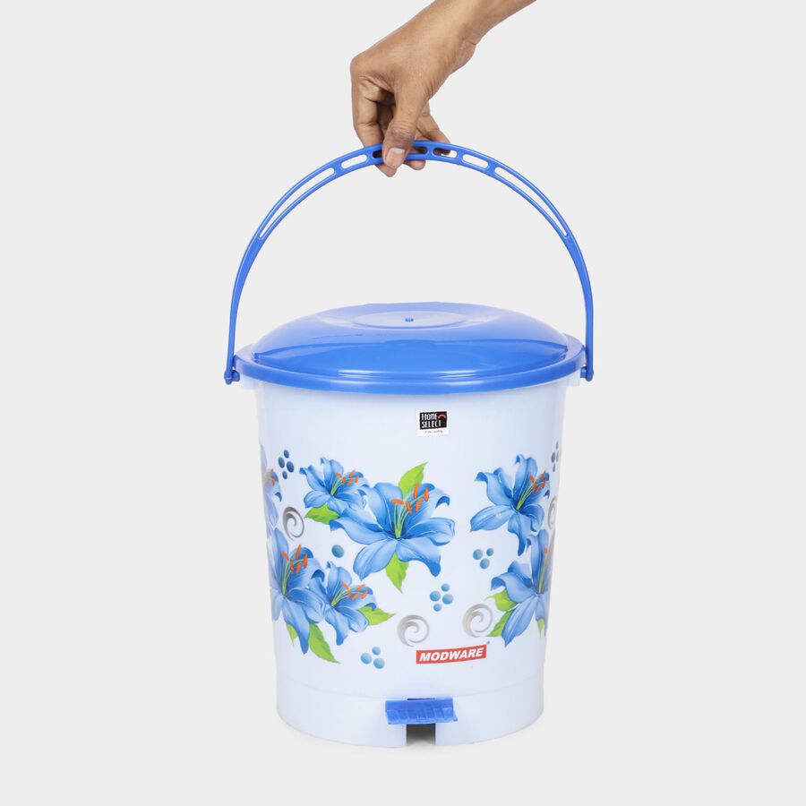 11 L Pedal Plastic Dust Bin, , large image number null