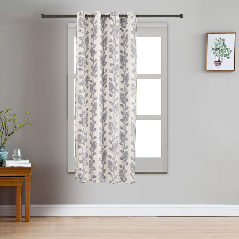 Home Beautiful                         5ft. Light Grey Polyester Curtain