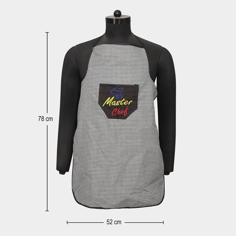 Grey Polyester Cotton Apron, , large image number null
