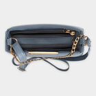 Women's Light Blue Polyurethane Bag, , small