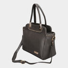 Women's Dark Grey Polyurethane Tote Bag, , small image number null