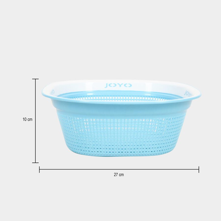 Blue Plastic Basket, , large image number null