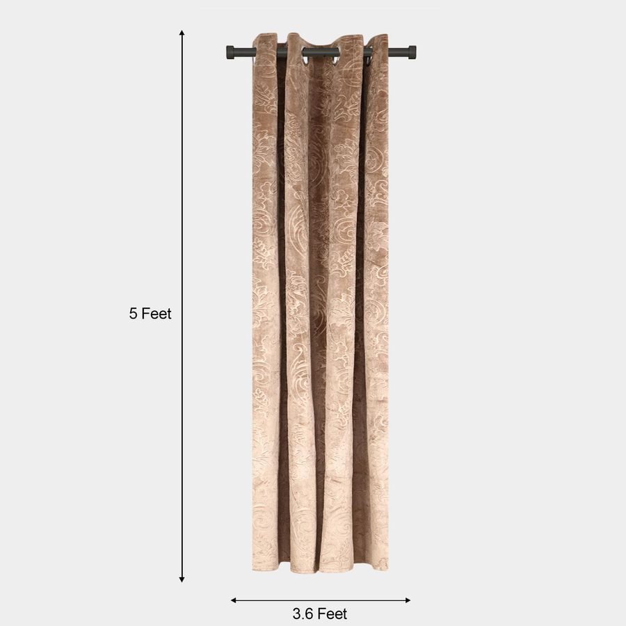 5ft. Brown Window Curtain, , large image number null