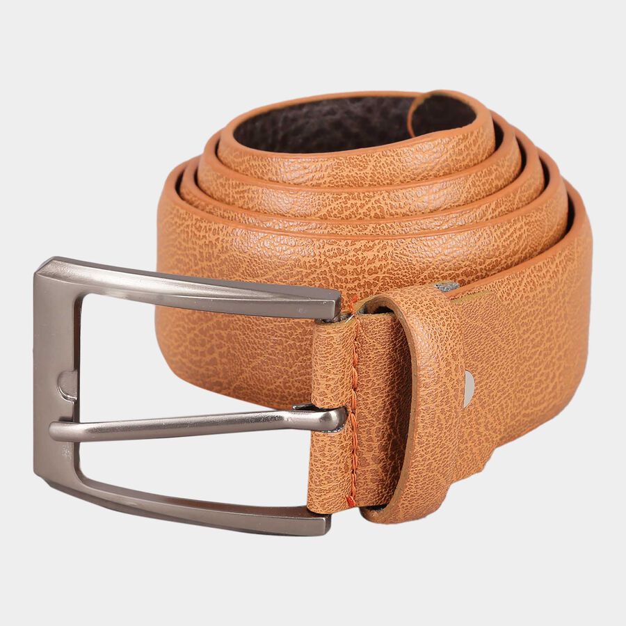 Men's Tan Polyurethane Casual Belt, , large image number null
