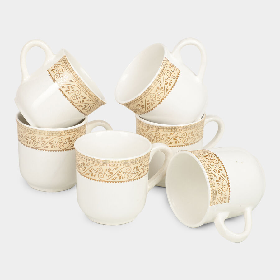 120 ml Bone China Cup, Set of 6, , large image number null