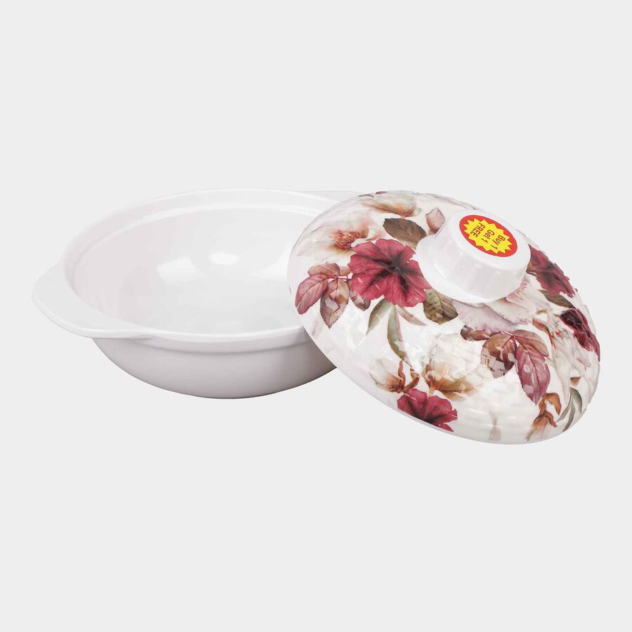 Melamine Serving Bowl With Lid, , large image number null