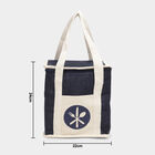 Dark Blue Jute Lunch Bag, , small image number null