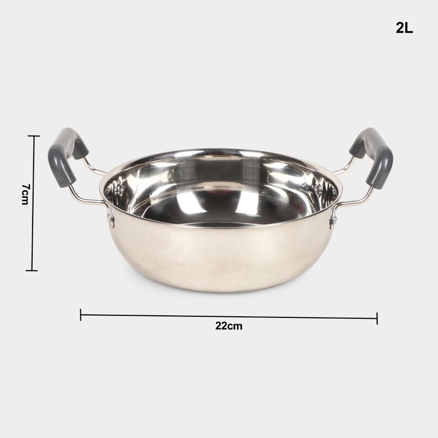 Steel Kadhai and Saucepan Combo, , large image number null