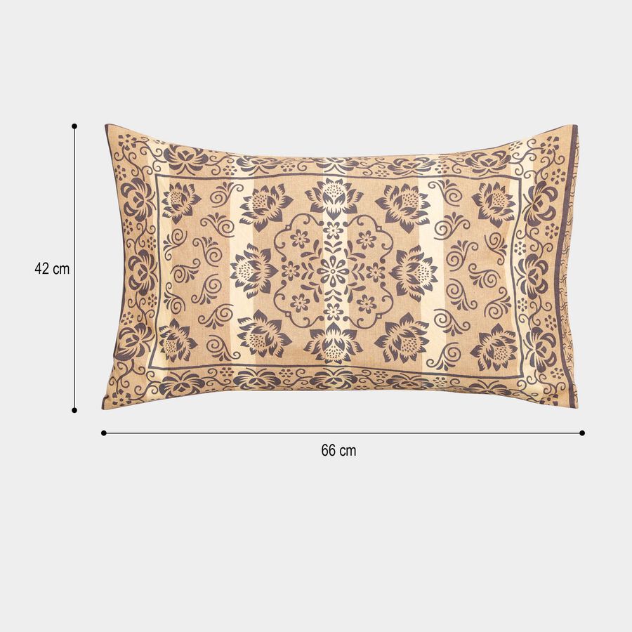 Beige Cotton Pillow Cover, , large image number null
