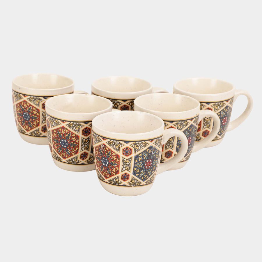 Stoneware Mug, 150 ml, Set of 6, , large image number null