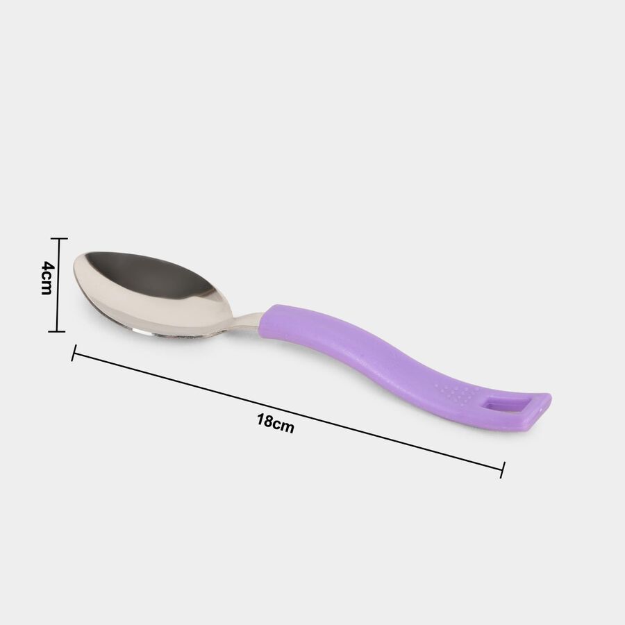 6 Pcs. Steel Dessert Spoon, , large image number null
