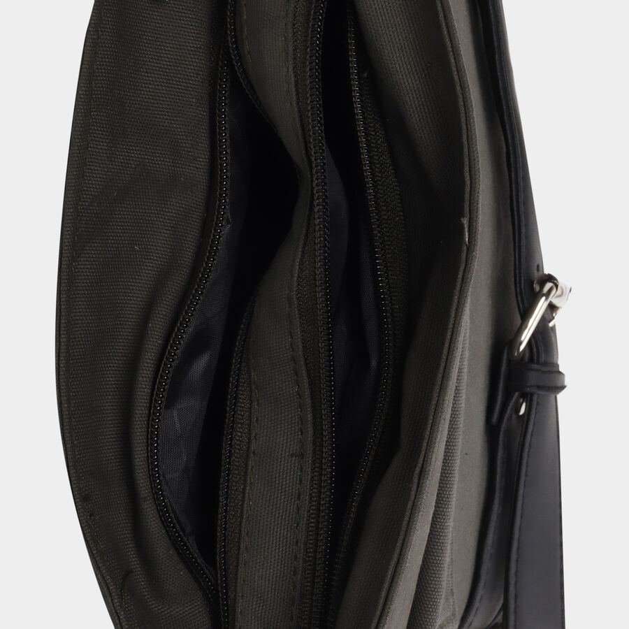 Men Green Sling Bag, , large image number null