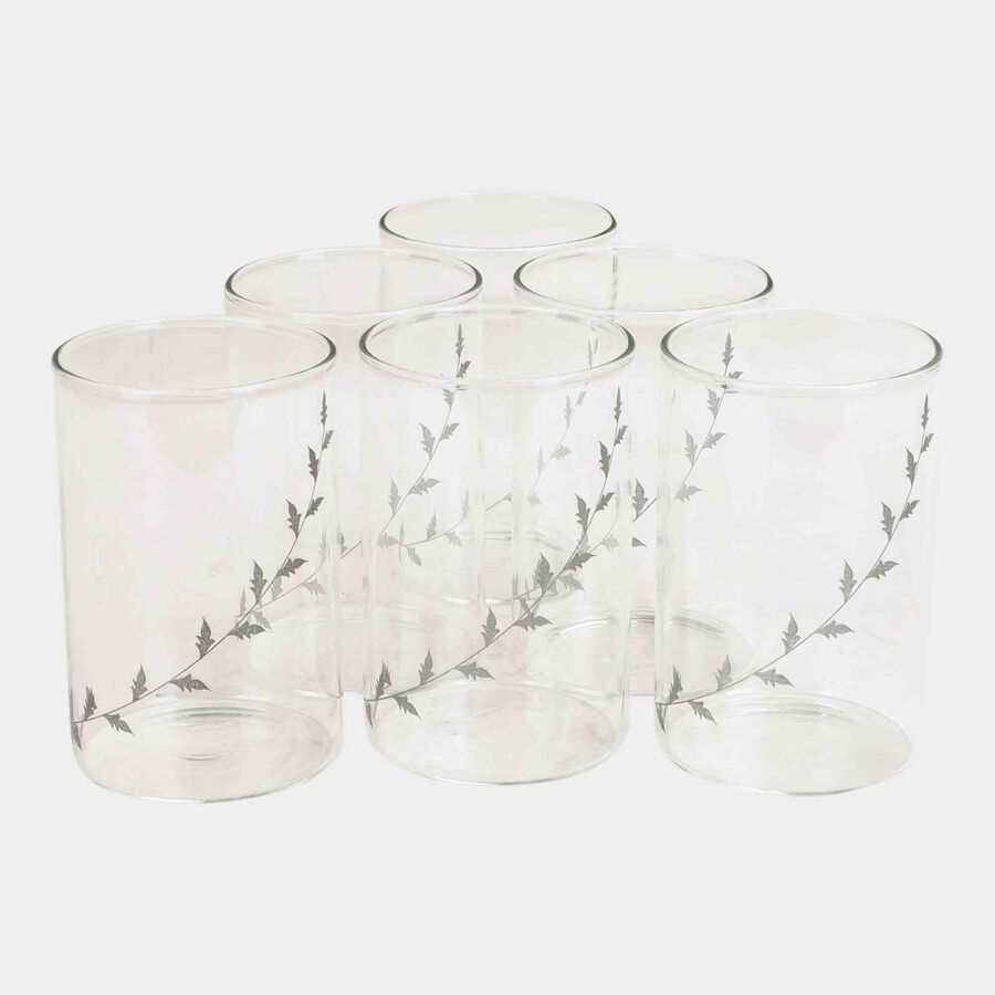 Set of 6 Glass Tumblers, 300 ml, , large image number null