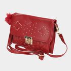 Women's Polyurethane Zipper Sling Bag, , small image number null