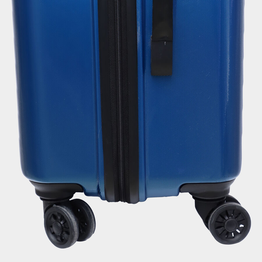 8-Wheel Blue Polycarbonate Hard Case Trolley, Medium, , large image number null
