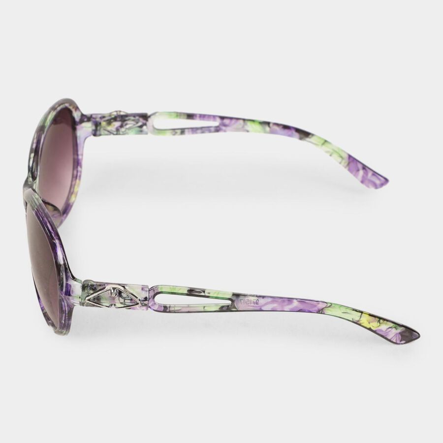 Women's Plastic Gradient Round Sunglasses, , large image number null