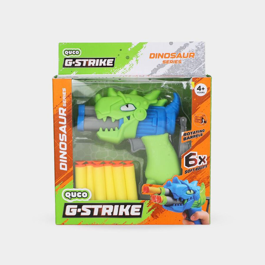 Kid's Dinosaur Soft Dart Blaster Toy Gun with Suction Bullets, , large