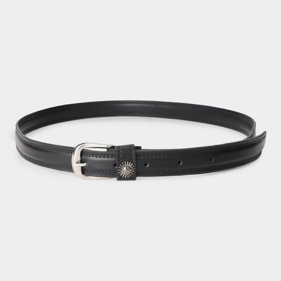 Black PU Belt, , large