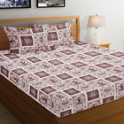 120 GSM Brown Polyester Double Bedsheet, , small image number null